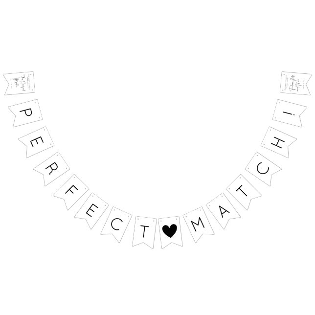 Banderines Ducha de boda de guión moderno (Todo)