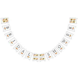 Banderines Ducha de novia naranja amarillo lindo boda floral