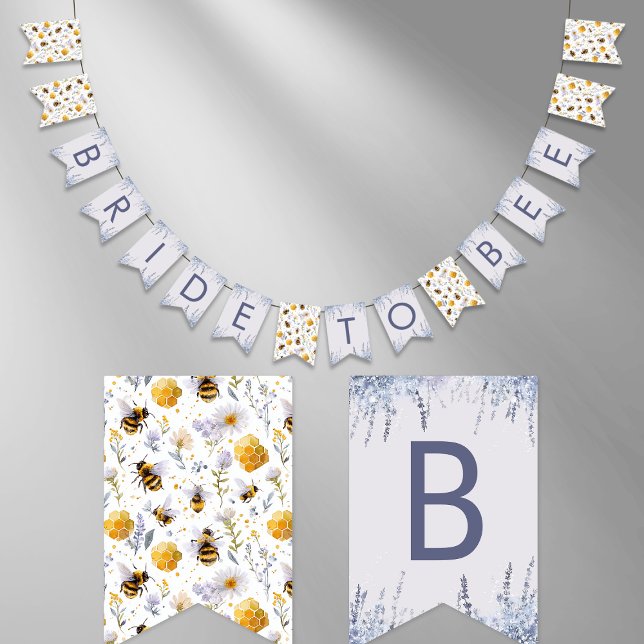 Banderines Ducha de Novia Novia a Abeja Miel Abejas Floral (Subido por el creador)