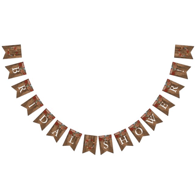 Banderines Ducha nupcial en floral rusa (Todo)