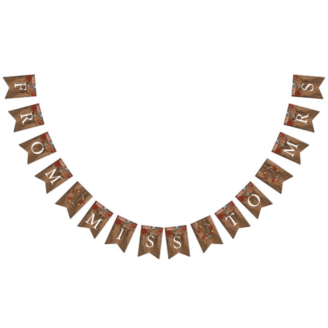 Banderines Ducha nupcial - Srta. (Todo)