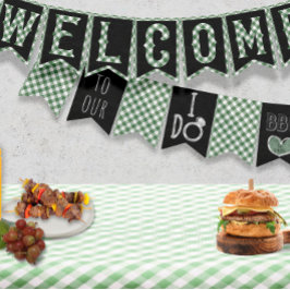 Banderines Ducha nupcial y casera al aire libre Fiesta BBQ