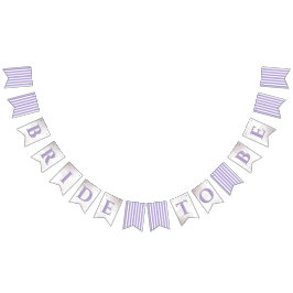 Banderines Ducha parisina Lilac Stripe Bridal Shower