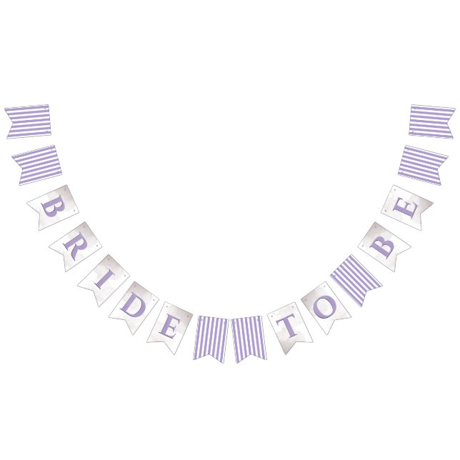 Banderines Ducha parisina Lilac Stripe Bridal Shower (Todo)