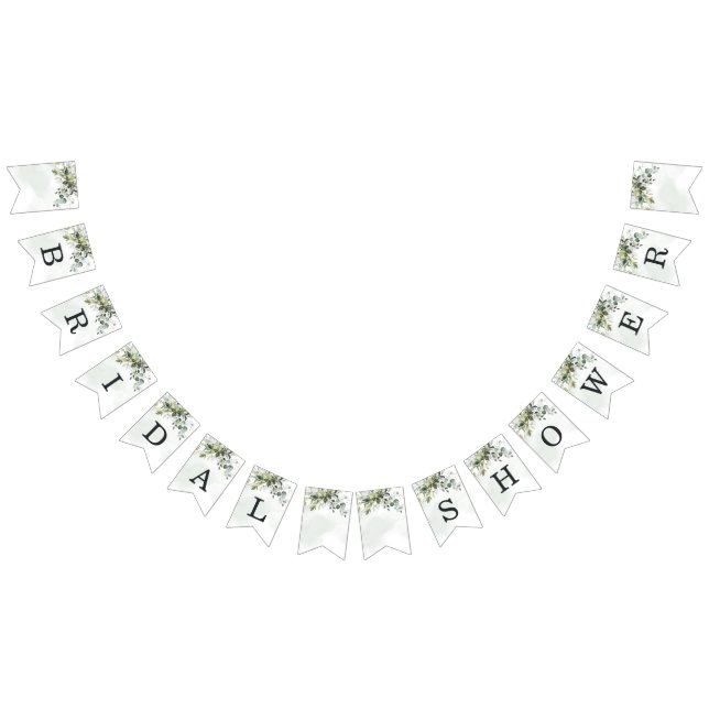 Banderines Dudosa Eucalipto Verde Boho Ducha Nupcial (Todo)