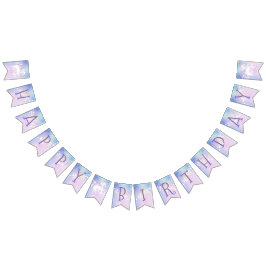 Banderines Dulce arcoiris unicornio Purpurinoso feliz cumplea