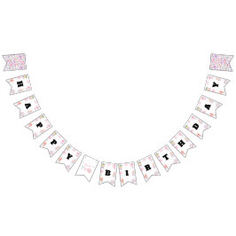 Banderines Dulce banderín de cumpleaños número 2 con tonos pa