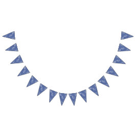 Banderines effecto marmolado azul