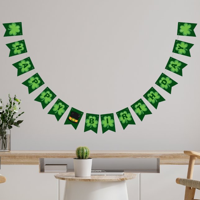 Banderines El amante verde del cumpleaños feliz de Irlanda (Subido por el creador)