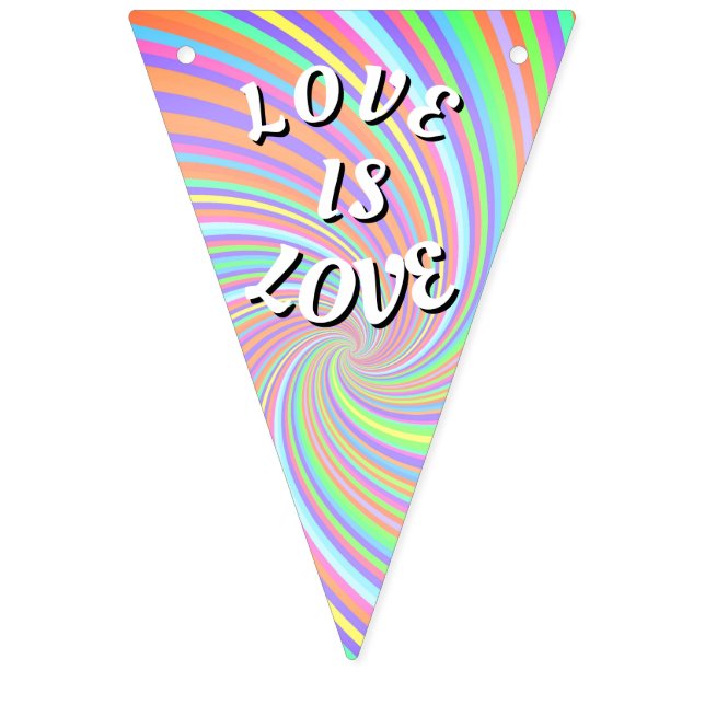 Banderines El Amor Es Orgullo Pride (Primera bandera)