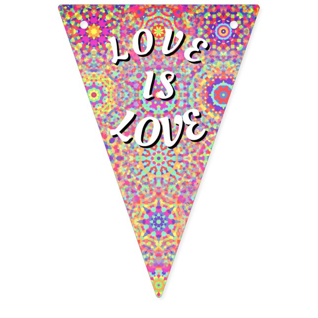 Banderines El Amor Es Orgullo Pride (Primera bandera)