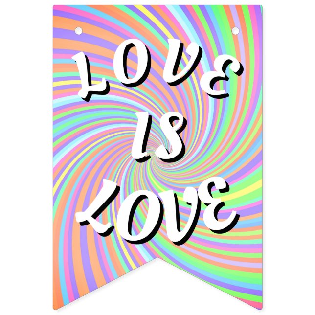 Banderines El Amor Es Orgullo Pride (Primera bandera)