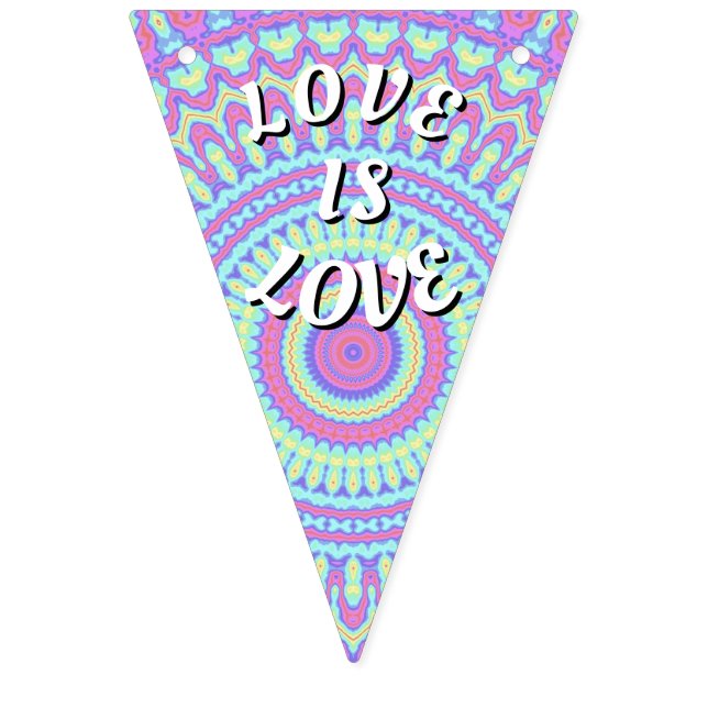 Banderines El Amor Es Orgullo Pride (Primera bandera)