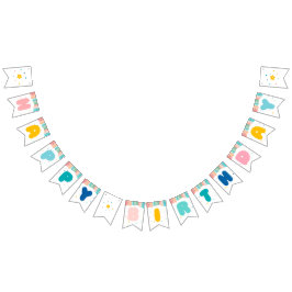 Banderines El arcoiris del divertido tema de la fiesta de cum