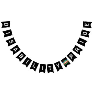 Banderines El arcoiris del orgullo LGBTQ por discapacidad