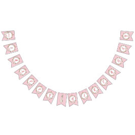 Banderines El clásico Pedro Rosa de Conejo Cumpleaños Floral