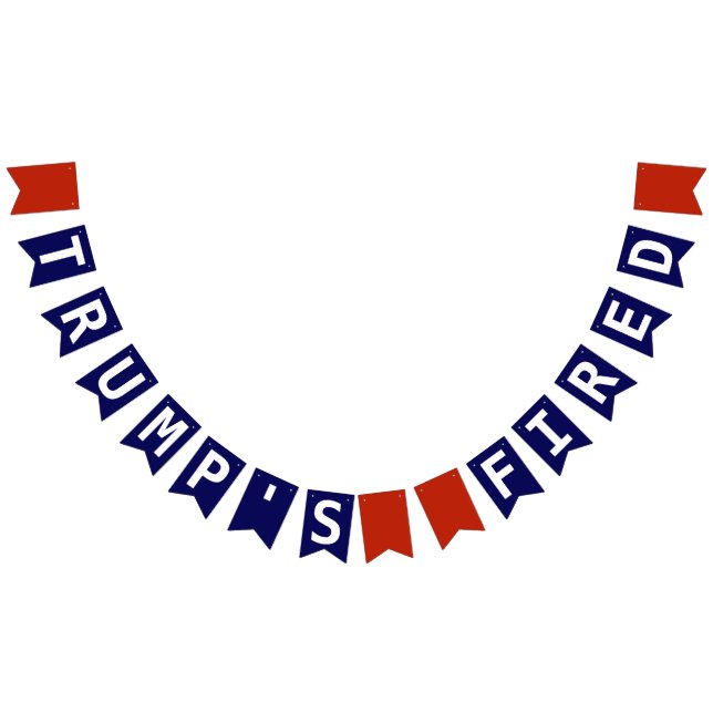 Banderines El despido de Trump destituyó al azul blanco rojo (Todo)