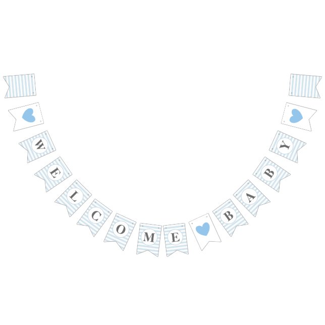 Banderines El muchacho agradable Baby Shower de la raya de (Todo)