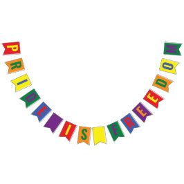 Banderines El orgullo LGBTQ es el arcoiris de la libertad