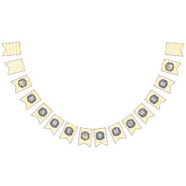 Banderines Elefante amarillo Baby Shower