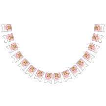 Elefante Baby Shower Gold/Pink, Banner Swallowtail