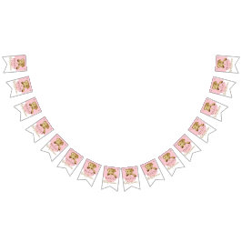 Banderines Elefante Baby Shower Gold/Pink, Banner Swallowtail