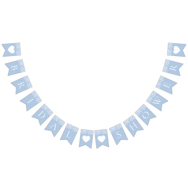 Banderines Elegante acuarela Algo de ducha azul de novia (Todo)