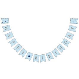 Banderines Elegante acuarela dulce Blue Berry Feliz cumpleaño