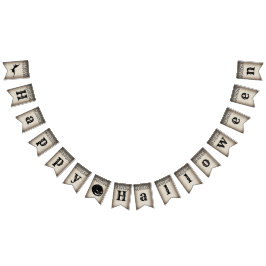 Banderines Elegante banner de Bunting de Halloween en un saló