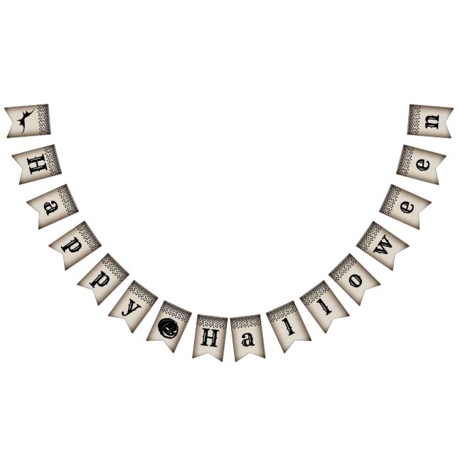 Banderines Elegante banner de Bunting de Halloween en un saló (Todo)