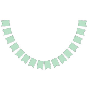Banderines Elegante Banner de Bunting Green Mint