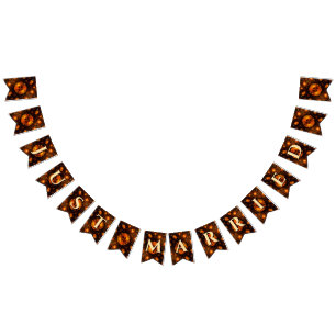 Banderines Elegante Clásico Boho Moderno Dorado #901 Boda