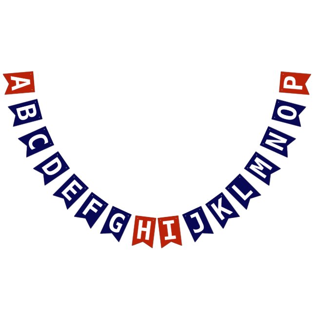 Banderines Elegir plantilla de 2 capas de color azul rojo pat (Todo)