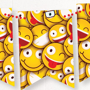 Banderines Emoticon de Emoji Kawaii Cute.
