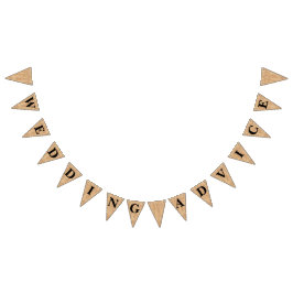 Banderines Empavesado "consejo del yute de la arpillera de la