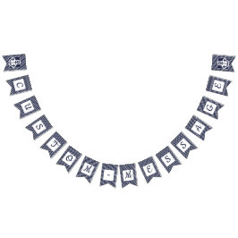 Banderines Empavesado de muy buen gusto rayado del ancla de