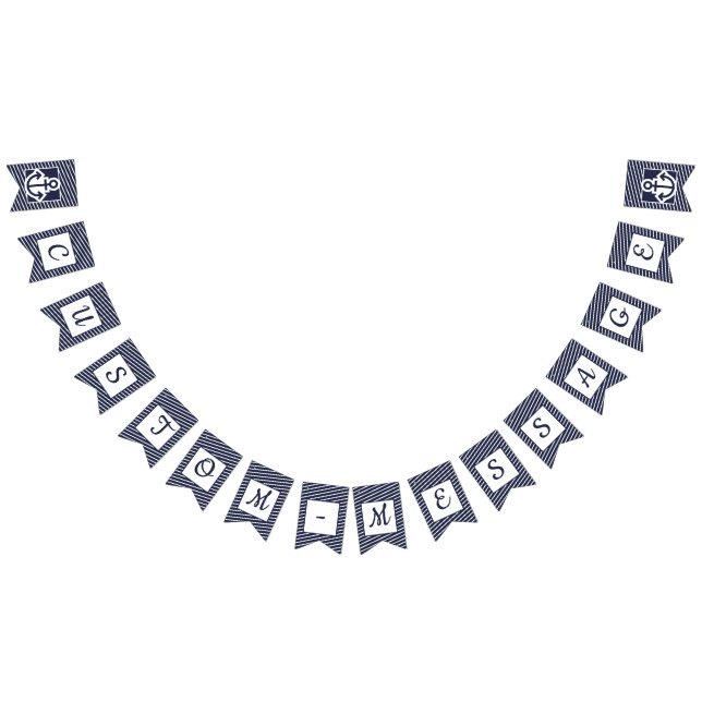 Banderines Empavesado de muy buen gusto rayado del ancla de (Todo)