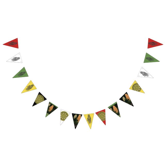 Banderines Empavesado del diseño de la mano de Mehndi para (Todo)