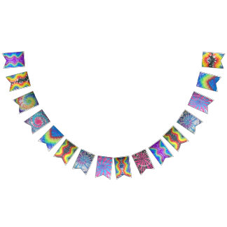 Banderines Empavesado del fiesta del teñido anudado