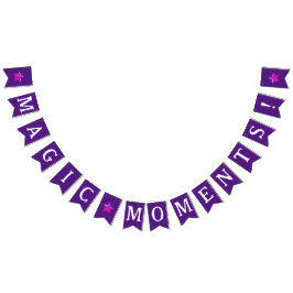 Banderines Encanto caprichoso Magic Purple Halloween Cumpleañ