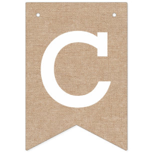 Banderines Enhorabuena en mirada de la arpillera