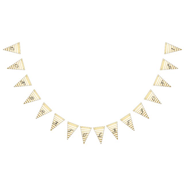 Banderines ¡Enhorabuena! Relieve metalizado dorado francés de (Todo)