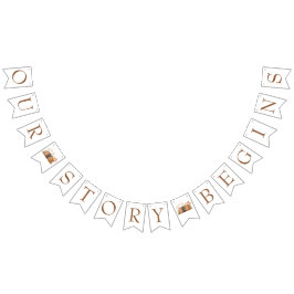 Banderines Es el comienzo de una nueva ducha de novias