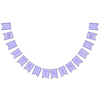 Banderines ¡Es gemelos! El elefante del bebé florece tema