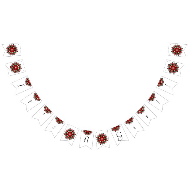 Banderines ¡Es un Chica! Mandala en rojo (Todo)