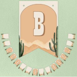 Banderines Es un niño perezoso del suroeste de Baby Shower