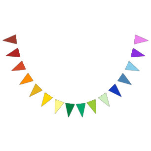 Banderines Es un patrón de Fiesta arcoiris y de sólidos multi