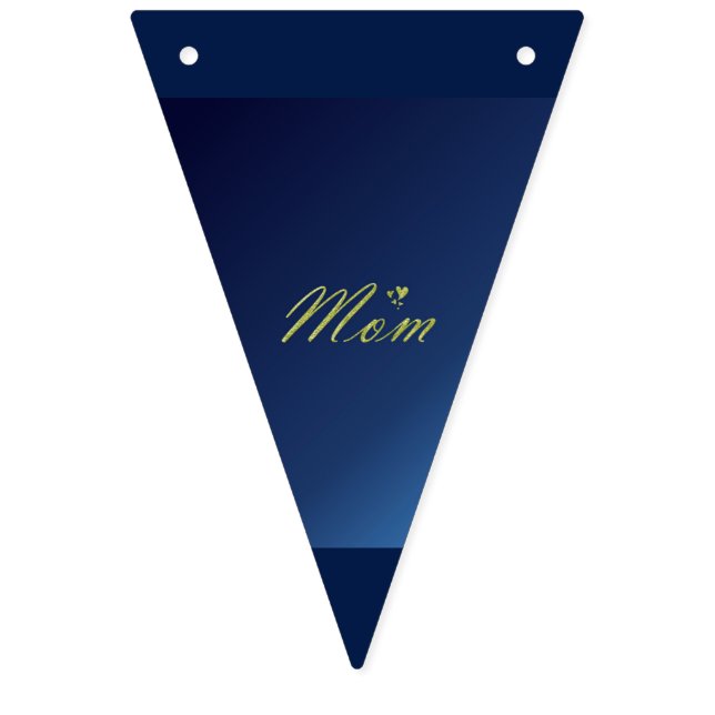 Banderines escritura dorada, felicitaciones a las madres (Sexta bandera)