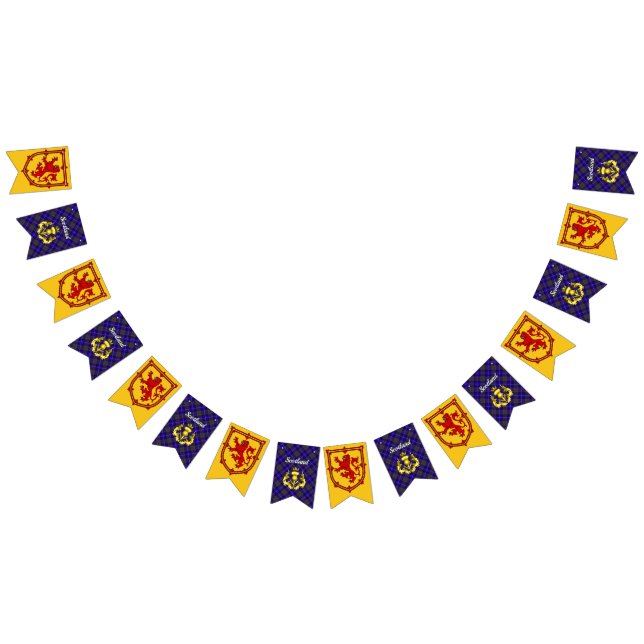 Banderines Escudo de armas de Escocia y Tartán (Todo)