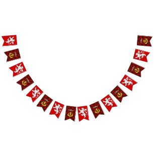 Banderines Escudo de Armas de Wallace y Tartán